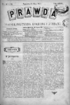 Prawda. Tygodnik polityczny, społeczny i literacki 1907, Nr 19