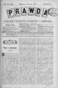 Prawda. Tygodnik polityczny, społeczny i literacki 1907, Nr 31