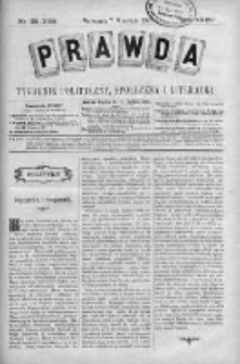 Prawda. Tygodnik polityczny, społeczny i literacki 1907, Nr 36