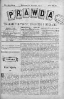 Prawda. Tygodnik polityczny, społeczny i literacki 1907, Nr 39