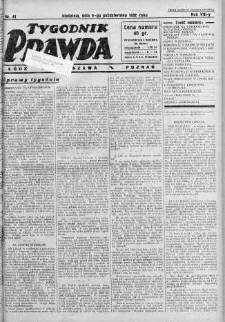Tygodnik Prawda 9 październik 1932 nr 41