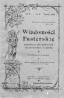 Wiadomości Pasterskie Tom III, 1907, Nr 6
