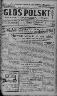 Głos Polski : dziennik polityczny, społeczny i literacki 21 listopad 1926 nr 320