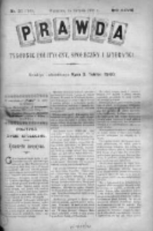 Prawda. Tygodnik polityczny, społeczny i literacki 1908, Nr 33