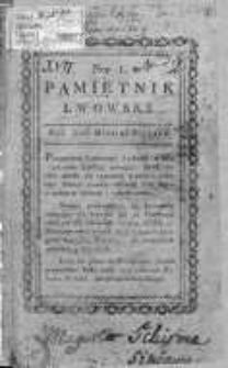 Pamiętnik Lwowski 1816, T.1, Nr 1