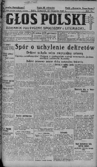 Głos Polski : dziennik polityczny, społeczny i literacki 25 listopad 1926 nr 324