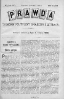 Prawda. Tygodnik polityczny, społeczny i literacki 1908, Nr 50