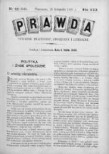 Prawda. Tygodnik polityczny, społeczny i literacki 1910, Nr 48