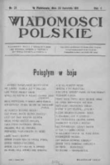 Wiadomości Polskie 2 1915-1916, Nr 73