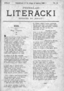 Przegląd Literacki. Dodatek do "Kraju" tygodnika polityczno-społecznego wydawanego w Petersburgu od roku 1882. 1888, nr 8