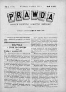 Prawda. Tygodnik polityczny, społeczny i literacki 1911, Nr 11