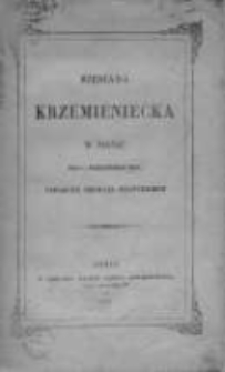 Biesiada Krzemieniecka 1859 wyd. 1861