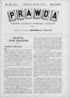 Prawda. Tygodnik polityczny, społeczny i literacki 1911, Nr 30