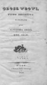 Grosz Wdowi. Pismo zbiorowe wydawane przez Alexandra Grozę 1850