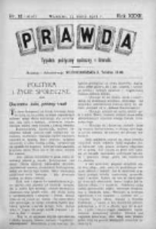 Prawda. Tygodnik polityczny, społeczny i literacki 1912, Nr 12