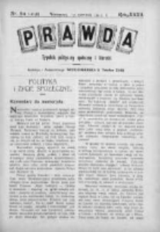 Prawda. Tygodnik polityczny, społeczny i literacki 1912, Nr 24