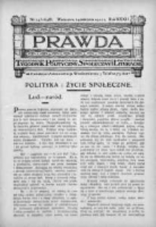 Prawda. Tygodnik polityczny, społeczny i literacki 1912, Nr 34