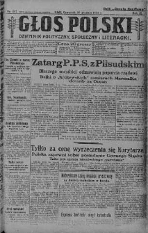 Głos Polski : dziennik polityczny, społeczny i literacki 30 grudzień 1926 nr 357