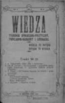 Wiedza. Tygodnik społeczno-polityczny, popularno-naukowy i literacki 1909, Rok III, Tom II, Nr 51