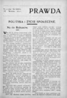 Prawda. Tygodnik polityczny, społeczny i literacki 1913, Nr 3