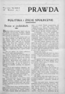 Prawda. Tygodnik polityczny, społeczny i literacki 1913, Nr 4