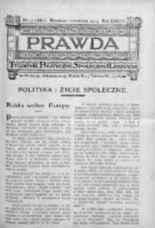 Prawda. Tygodnik polityczny, społeczny i literacki 1913, Nr 15