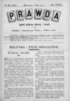 Prawda. Tygodnik polityczny, społeczny i literacki 1913, Nr 18