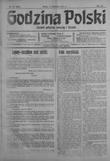 Godzina Polski : dziennik polityczny, społeczny i literacki 11 kwiecień 1917 nr 97