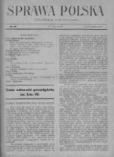 Sprawa Polska. Tygodnik polityczny 1916, R. 2, Tom II, Nr 40