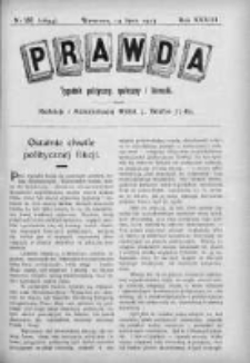 Prawda. Tygodnik polityczny, społeczny i literacki 1913, Nr 29