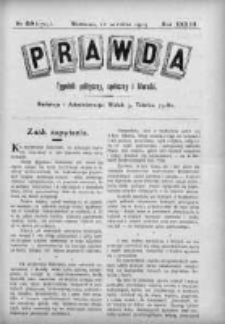 Prawda. Tygodnik polityczny, społeczny i literacki 1913, Nr 38