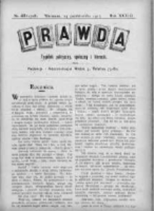 Prawda. Tygodnik polityczny, społeczny i literacki 1913, Nr 43