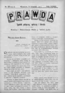 Prawda. Tygodnik polityczny, społeczny i literacki 1913, Nr 45