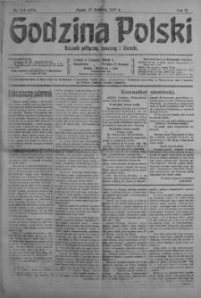 Godzina Polski : dziennik polityczny, społeczny i literacki 27 kwiecień 1917 nr 113