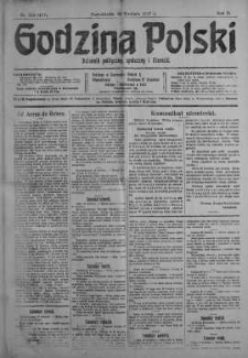Godzina Polski : dziennik polityczny, społeczny i literacki 30 kwiecień 1917 nr 116