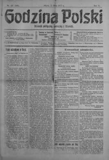 Godzina Polski : dziennik polityczny, społeczny i literacki 11 maj 1917 nr 127