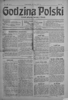 Godzina Polski : dziennik polityczny, społeczny i literacki 14 maj 1917 nr 130