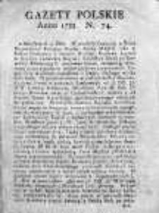 Gazety Polskie 1735, Nr 74