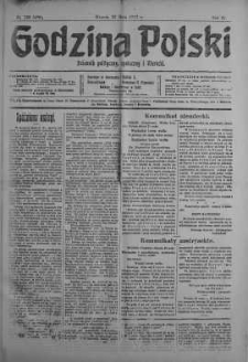 Godzina Polski : dziennik polityczny, społeczny i literacki 22 maj 1917 nr 138