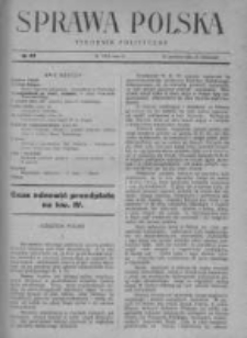 Sprawa Polska. Tygodnik polityczny 1916, R. 2, Tom II, Nr 43