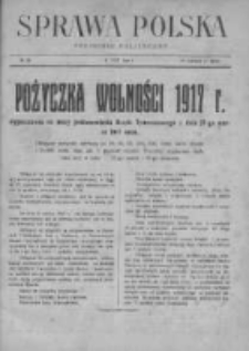 Sprawa Polska. Tygodnik polityczny 1917, R. 3, Tom I, Nr 23
