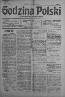 Godzina Polski : dziennik polityczny, społeczny i literacki 10 czerwiec 1917 nr 156