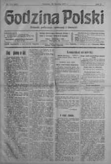 Godzina Polski : dziennik polityczny, społeczny i literacki 28 czerwiec 1917 nr 174