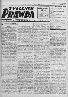 Tygodnik Prawda 5 luty 1933 nr 6