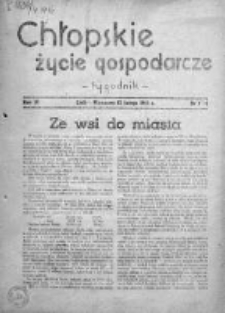 Chłopskie Życie Gospodarcze 1946, Nr 3-4