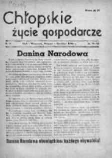 Chłopskie Życie Gospodarcze 1946, Nr 19-20