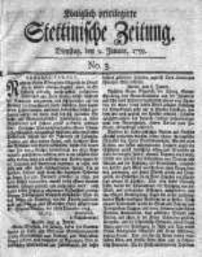 Stettinische Zeitung. Königlich privilegirte 1759, Nr 3