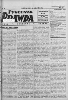 Tygodnik Prawda 7 maj 1933 nr 19