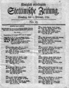 Stettinische Zeitung. Königlich privilegirte 1759, Nr 13