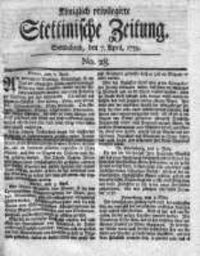 Stettinische Zeitung. Königlich privilegirte 1759, Nr 28